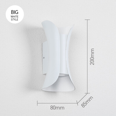 LED sienas lampa 6W 10W alumīnija IP65 ūdensnecaurlaidīga āra sienas lampa Dārza veranda Moderna iekštelpu ziemeļvalstu lampas dekoru apgaismojums