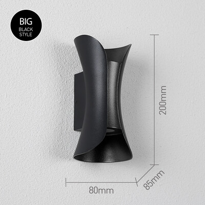 LED sienas lampa 6W 10W alumīnija IP65 ūdensnecaurlaidīga āra sienas lampa Dārza veranda Moderna iekštelpu ziemeļvalstu lampas dekoru apgaismojums