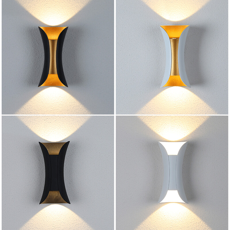 LED sienas lampa 6W 10W alumīnija IP65 ūdensnecaurlaidīga āra sienas lampa Dārza veranda Moderna iekštelpu ziemeļvalstu lampas dekoru apgaismojums