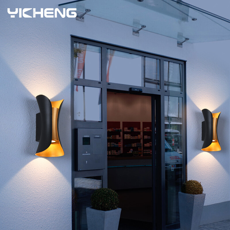 LED sienas lampa 6W 10W alumīnija IP65 ūdensnecaurlaidīga āra sienas lampa Dārza veranda Moderna iekštelpu ziemeļvalstu lampas dekoru apgaismojums