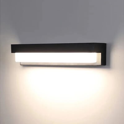 Saules LED sienas lampa IP65 ūdensizturīga āra sienas lampa dārza balkona dekors villas durvju numurs sienas lampa iekštelpu apgaismojums