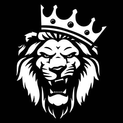 LYKX Die-Cut Lion ar kroņa automašīnas uzlīmi ūdensizturīgiem auto dekoriem uz bufera aizmugurējā loga vinila uzlīmes