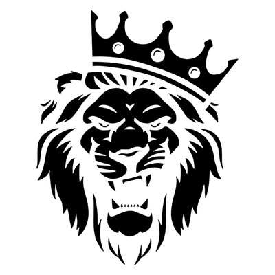 LYKX Die-Cut Lion ar kroņa automašīnas uzlīmi ūdensizturīgiem auto dekoriem uz bufera aizmugurējā loga vinila uzlīmes
