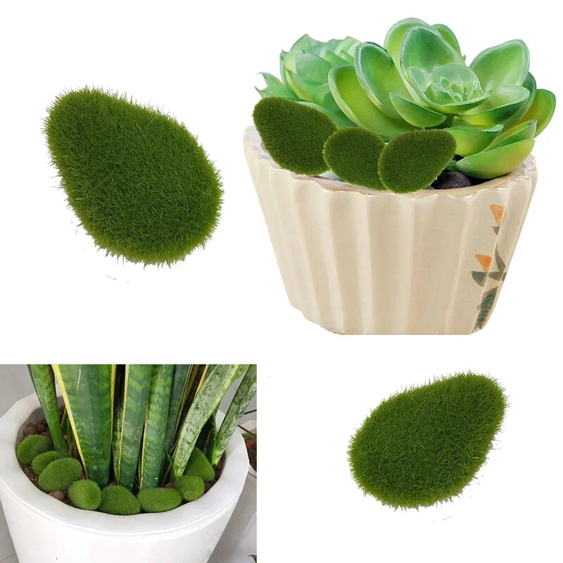 30 tk rohelist aia ja meisterdamise jaoks võltskivide simulatsioonitaim DIY dekoratsioon loominguline käsitöö kunstlikud samblakivid