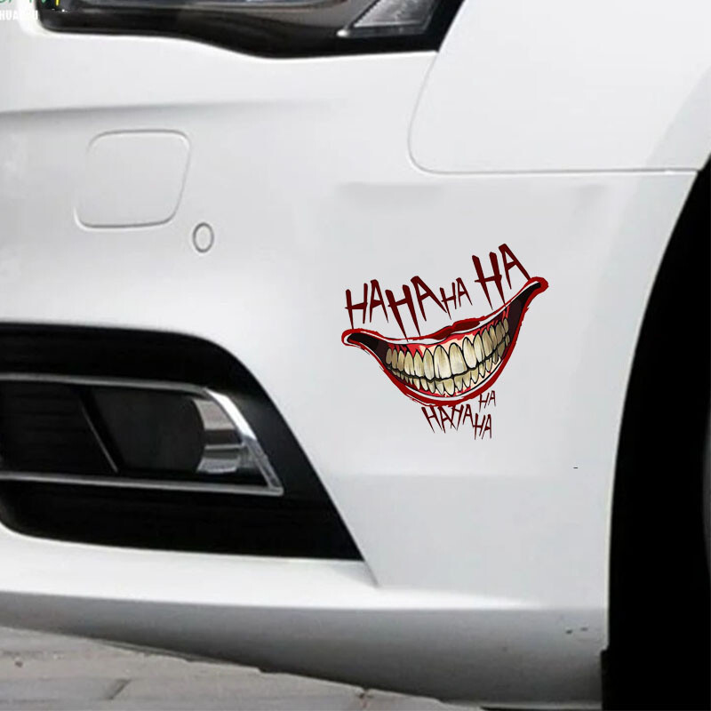 Joker Horrible Devil Laugh Auto uzlīme velosipēda motociklam klēpjdatoram ķiverei bagāžnieka sienai vinila uzlīmes Dekorācijas piederumi