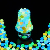 10/20/50GAB Kvēlojoši oļi mirdzoši akmeņi mirdzoši mājas zivju tvertņu dārza rotājumi, gaiši mirdzoši tumsā aksesuāri dāvanai