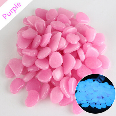 10/20/50GAB Kvēlojoši oļi mirdzoši akmeņi mirdzoši mājas zivju tvertņu dārza rotājumi, gaiši mirdzoši tumsā aksesuāri dāvanai