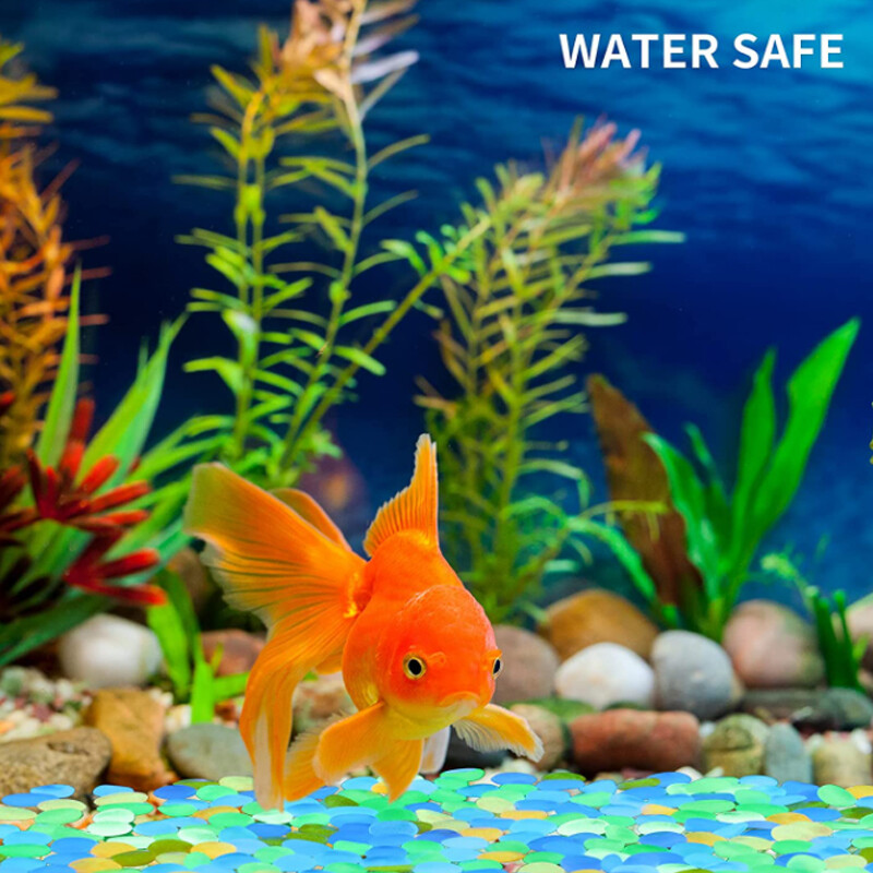 10/20/50GAB Kvēlojoši oļi mirdzoši akmeņi mirdzoši mājas zivju tvertņu dārza rotājumi, gaiši mirdzoši tumsā aksesuāri dāvanai