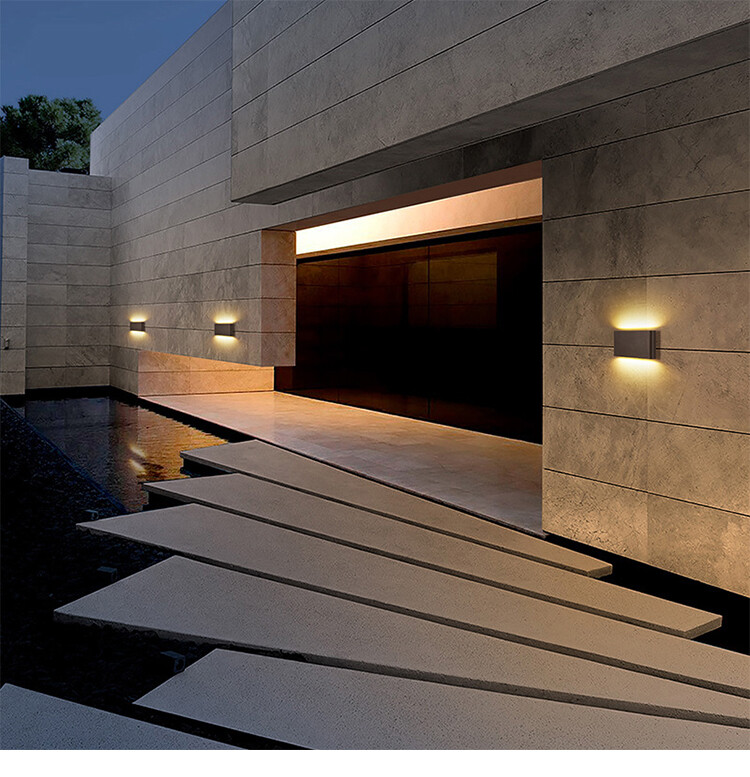 LED āra ūdensnecaurlaidīgs IP65 sienas apgaismojums lieveņa dārza sienas lampa un iekštelpu mājas dekorēšana guļamistaba viesistaba apdare apgaismojuma lampa