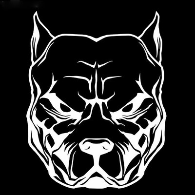 LYKX motociklu uzlīmes suņu raksts Pit Bull Pitbull atstarojošas automašīnu uzlīmes Moto Auto Decal Smieklīgs JDM vinils uz automašīnas stila