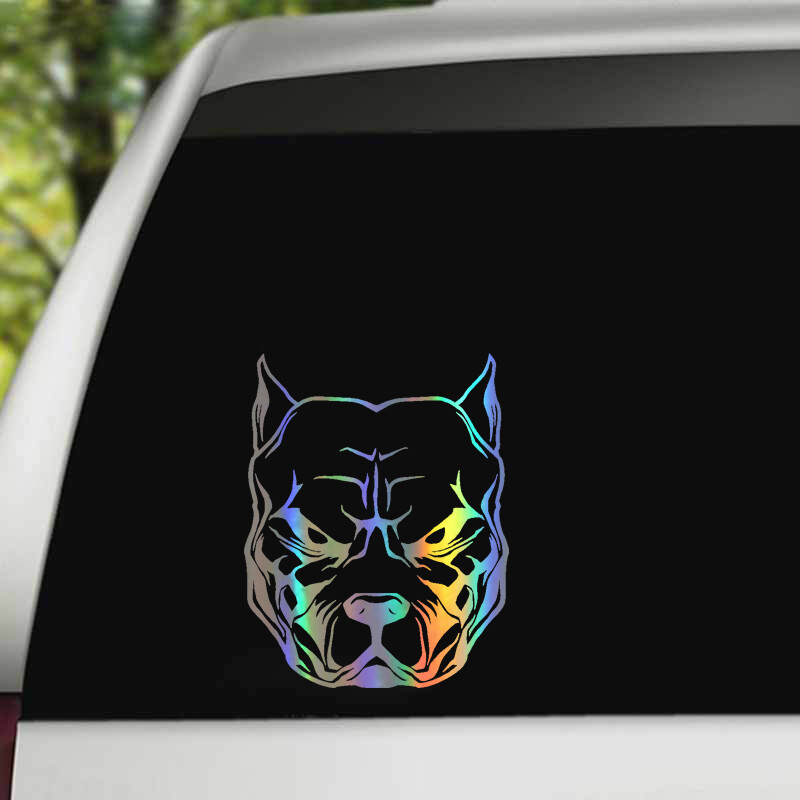 LYKX motociklu uzlīmes suņu raksts Pit Bull Pitbull atstarojošas automašīnu uzlīmes Moto Auto Decal Smieklīgs JDM vinils uz automašīnas stila