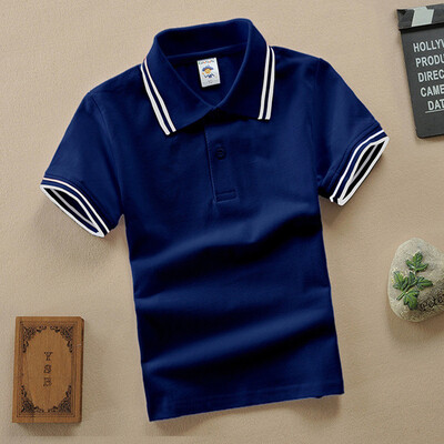 Zēnu tīņu krekls ar īsām piedurknēm 2023. gada vasaras modes karikatūra Lāču izšūšana Skolas drēbes Mazas meitenes polo krekli 2–14 gadu topi