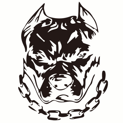 Motocikla uzlīme buldogs Atstarojošs auto dizains Moto Auto Decal Smieklīgs JDM Vinila Auto aksesuāri 14,4X19cm