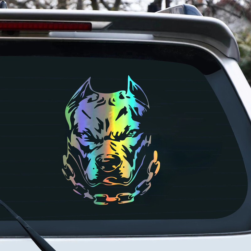 Motocikla uzlīme buldogs Atstarojošs auto dizains Moto Auto Decal Smieklīgs JDM Vinila Auto aksesuāri 14,4X19cm