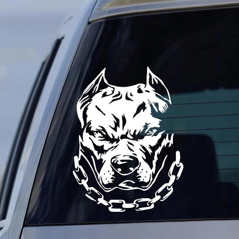 Motocikla uzlīme buldogs Atstarojošs auto dizains Moto Auto Decal Smieklīgs JDM Vinila Auto aksesuāri 14,4X19cm