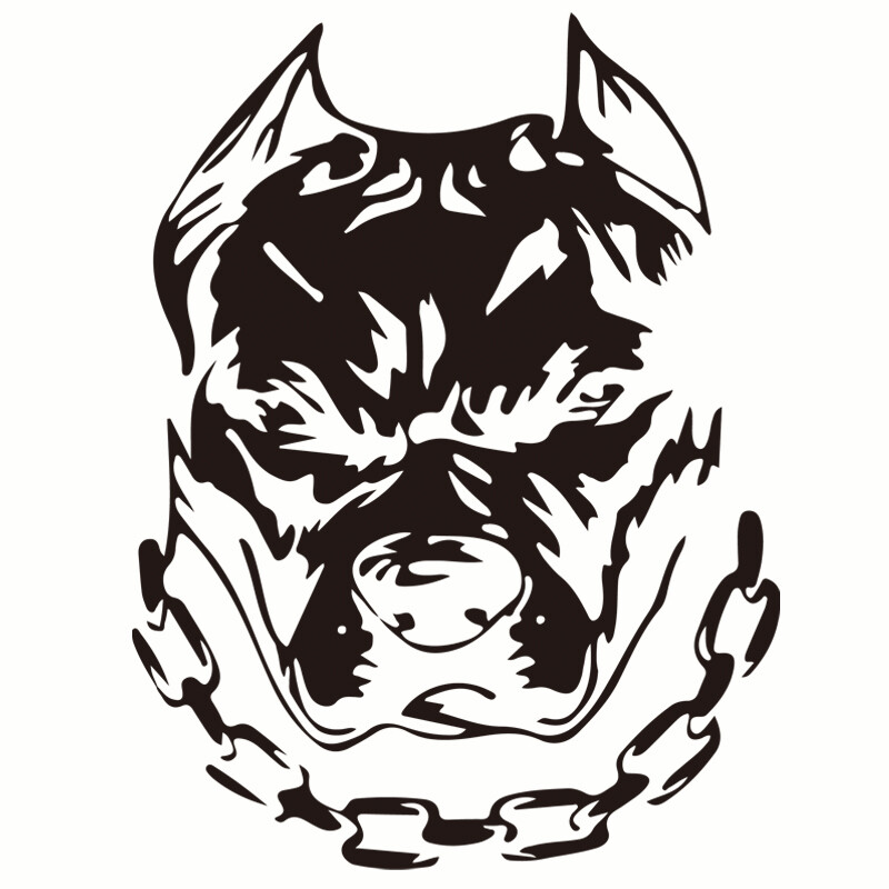 Motocikla uzlīme buldogs Atstarojošs auto dizains Moto Auto Decal Smieklīgs JDM Vinila Auto aksesuāri 14,4X19cm