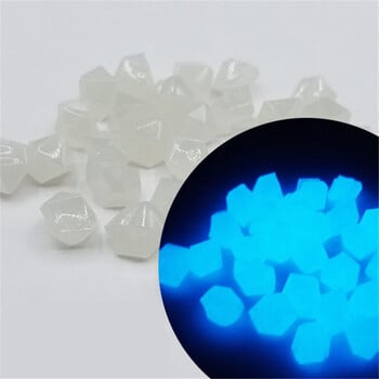 20/50/80Pcs Glow Stones Βότσαλο κήπου Φωτεινό βότσαλο Stones Rocks Στολίδια Εξωτερική δεξαμενή ψαριών Βράχοι Κήπος Διακόσμηση αυλής