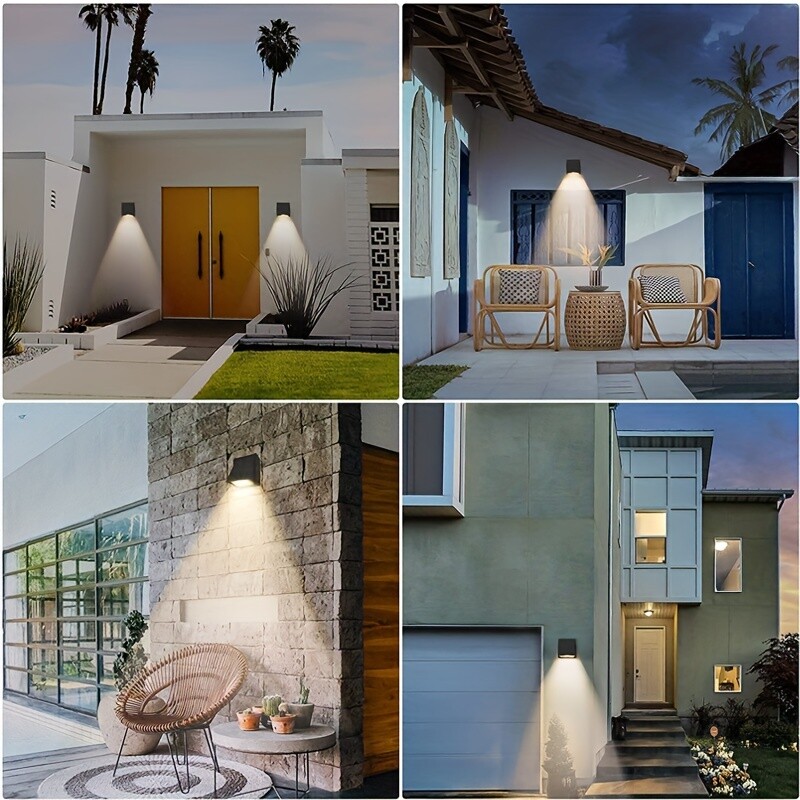 LED aliuminio vandeniui atspari sieninė lempa, moderni lauko sieninė poveržlė, 5 W sieninis lauko apsauginis apšvietimo įtaisas