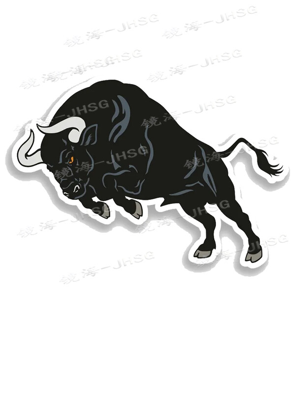 Melna spāņu buļļu auto uzlīme Cute Aksesuāri Produkts PVC saules aizsardzības un ūdensizturīgs vinila uzlīme