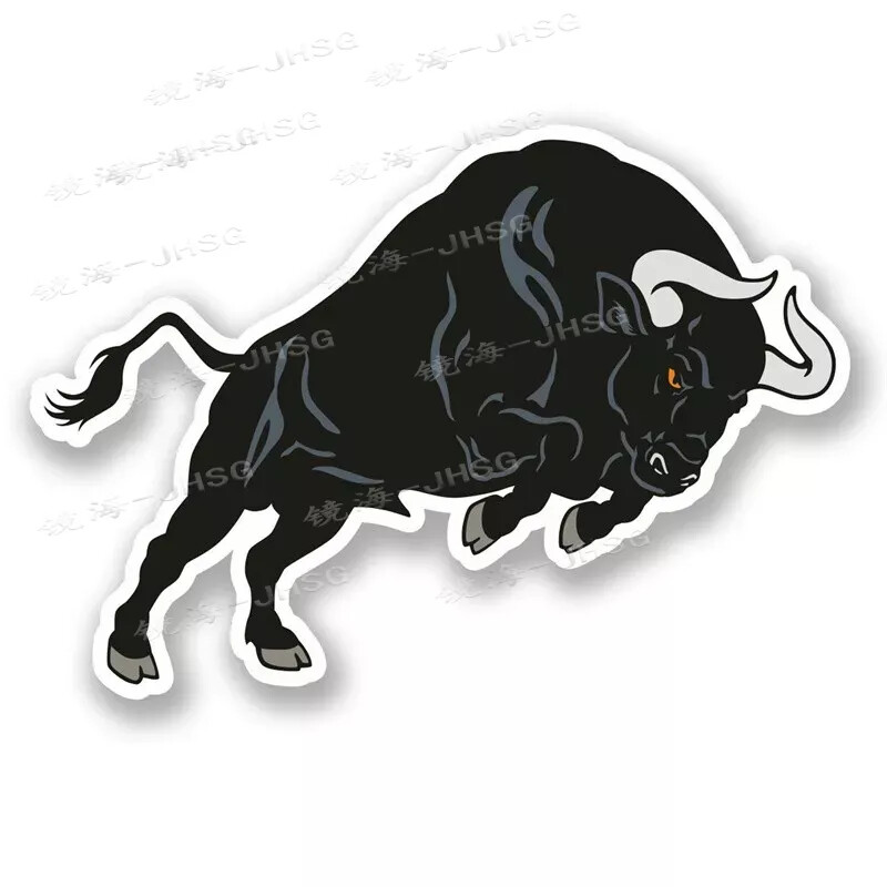 Melna spāņu buļļu auto uzlīme Cute Aksesuāri Produkts PVC saules aizsardzības un ūdensizturīgs vinila uzlīme