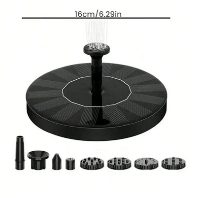 Saulės vandens fontanas Baseinas Tvenkinys Krioklys Fontanas Sodo reikmenys Įrengimas Lauke Naujas Mini saulės energija varomas fontanas Paukščių vonios