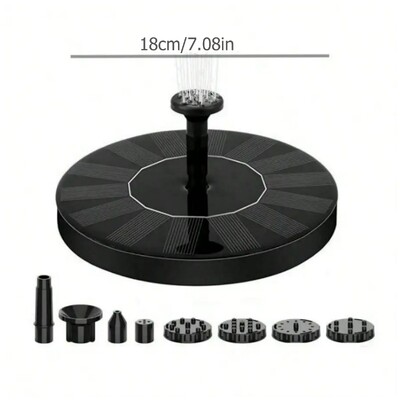 Saulės vandens fontanas Baseinas Tvenkinys Krioklys Fontanas Sodo reikmenys Įrengimas Lauke Naujas Mini saulės energija varomas fontanas Paukščių vonios