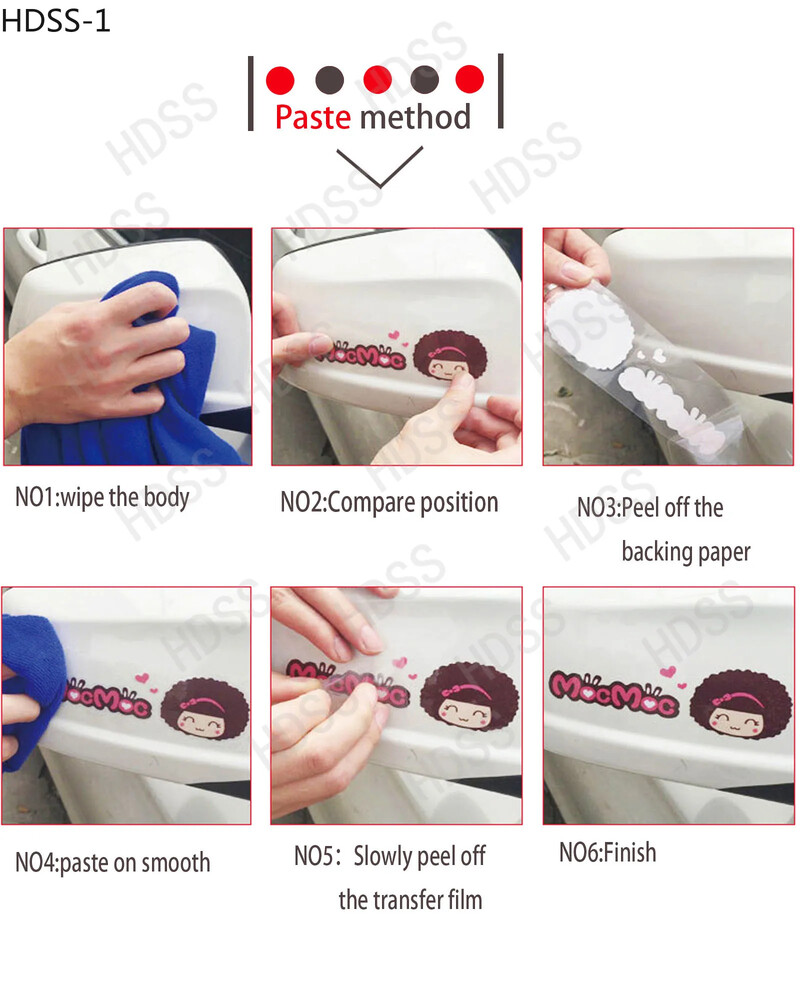 HDSS — Izsmalcināta automašīnu uzlīme Vinila automašīnu uzlīme Anime uzlīme, skrāpējumiem izturīga, ūdensnecaurlaidīga transportlīdzekļa PVC automašīnu aksesuāri