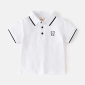 HoneyCherry Детска тениска с къс ръкав New Boys Polo Shirt Бебешки блузи с половин ръкав Детски дизайнерски дрехи