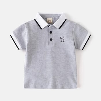 HoneyCherry Детска тениска с къс ръкав New Boys Polo Shirt Бебешки блузи с половин ръкав Детски дизайнерски дрехи