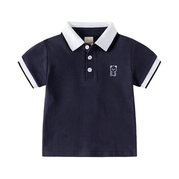 HoneyCherry Детска тениска с къс ръкав New Boys Polo Shirt Бебешки блузи с половин ръкав Детски дизайнерски дрехи