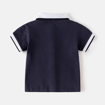 HoneyCherry Детска тениска с къс ръкав New Boys Polo Shirt Бебешки блузи с половин ръкав Детски дизайнерски дрехи