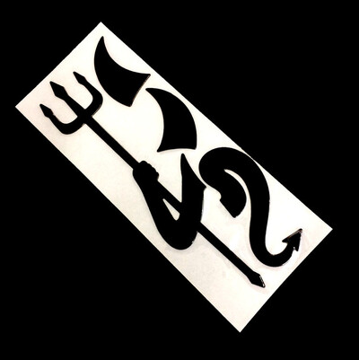 Automobil Little Devil Pattern Demon Horn Naljepnica 3d reflektirajuća naljepnica Vodootporan za Skoda Octavia Mazda Audi Renault Megane Golf