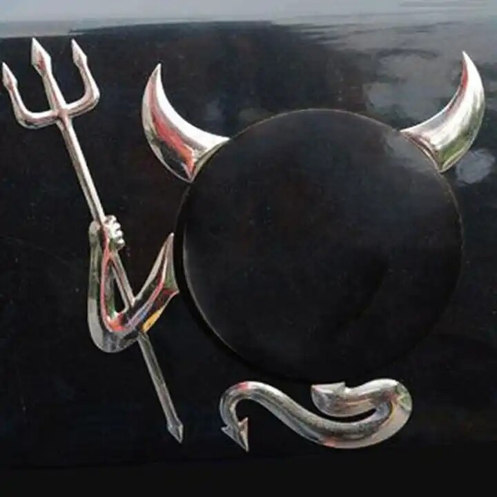 Automobil Little Devil Pattern Demon Horn Naljepnica 3d reflektirajuća naljepnica Vodootporan za Skoda Octavia Mazda Audi Renault Megane Golf