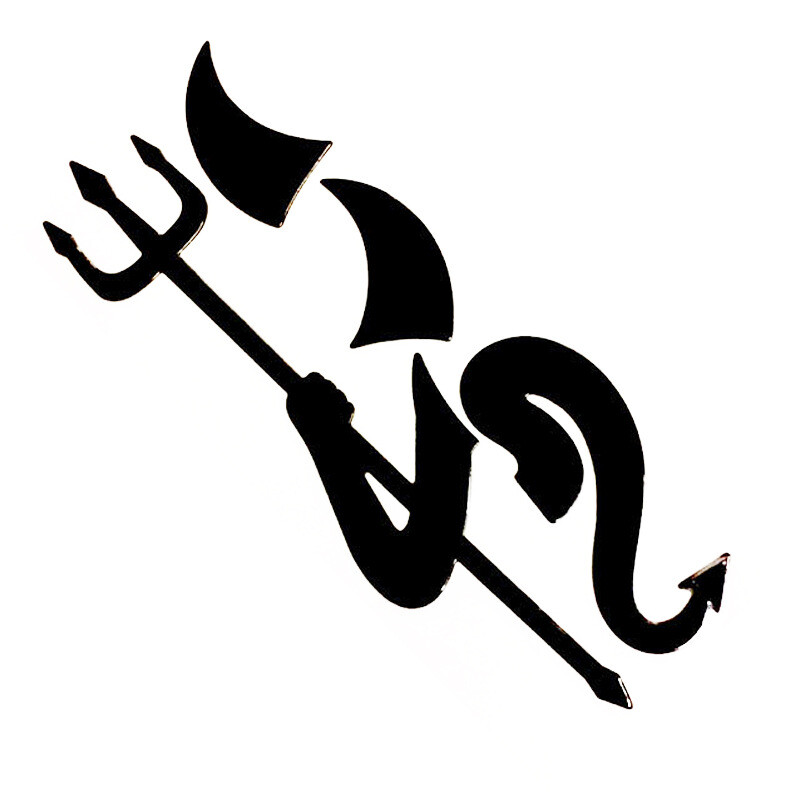 Automobil Little Devil Pattern Demon Horn Naljepnica 3d reflektirajuća naljepnica Vodootporan za Skoda Octavia Mazda Audi Renault Megane Golf