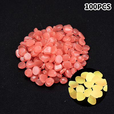 100db Kerti dekor világító kövek sötétben világító dekoratív kavicsok kültéri akvárium dekorációhoz akvárium kiegészítők