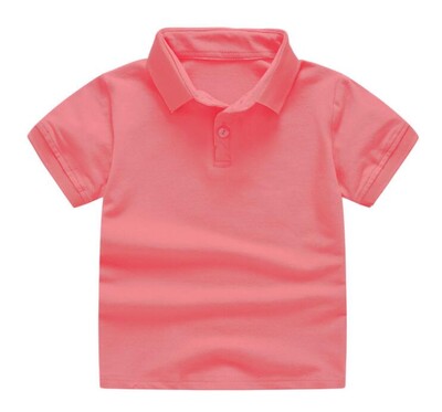 Vienkrāsaini Zēni Meitenes Vasaras T-krekli Kvalitatīvi Uniforms Polo Bērnu Topi T-krekli Modes Bērnu Apģērbi
