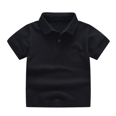 Vienkrāsaini Zēni Meitenes Vasaras T-krekli Kvalitatīvi Uniforms Polo Bērnu Topi T-krekli Modes Bērnu Apģērbi