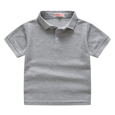 Vienkrāsaini Zēni Meitenes Vasaras T-krekli Kvalitatīvi Uniforms Polo Bērnu Topi T-krekli Modes Bērnu Apģērbi