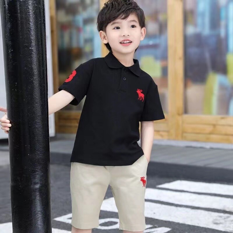 2024-es új fiú pólóingek gyerekeknek 100% pamut rövid ujjú póló Rajzfilm nyomtatott blúzok nyári 2-8 éves korig gyermekruházat