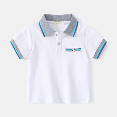Vasaras bērnu polo krekli kokvilnas audums, kvalitatīvs toddler t-krekls bērnu krekls bērniem bērnu apģērbs