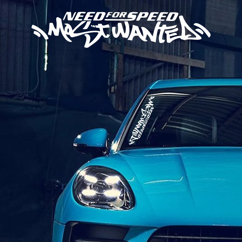 G011 30x6CM Fun fehér Need for Speed Scratch autós autó szélvédő matrica vinil matrica univerzális ablak autó ajtó autó tartozékok