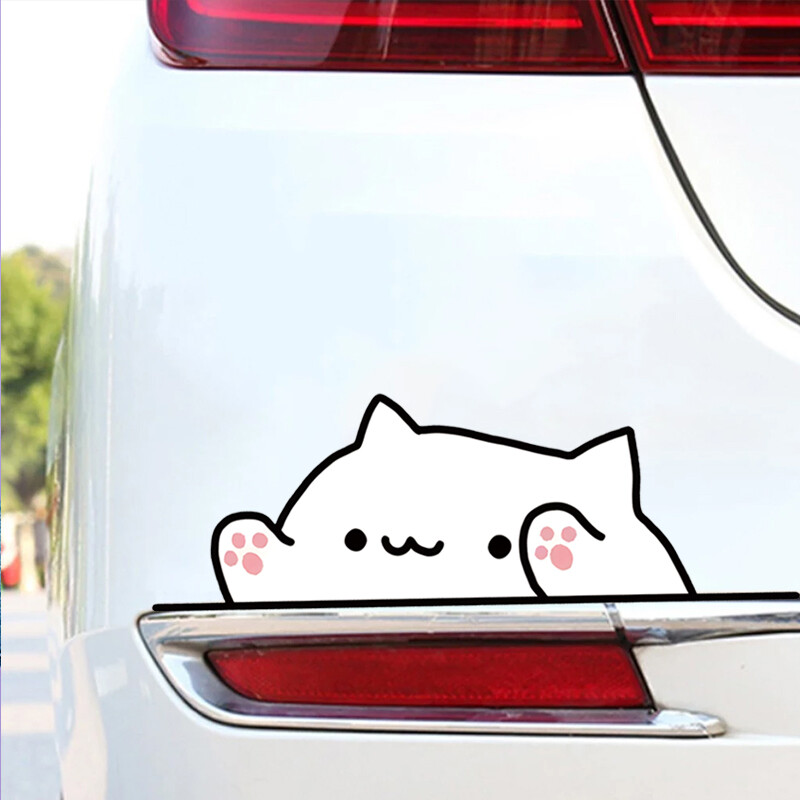 Bongo mačka naljepnica naljepnica naljepnica za branik za zid odbojnika prozora automobila Automobil Kamion Kombi SUV prozorski zid Dodaci za automobil