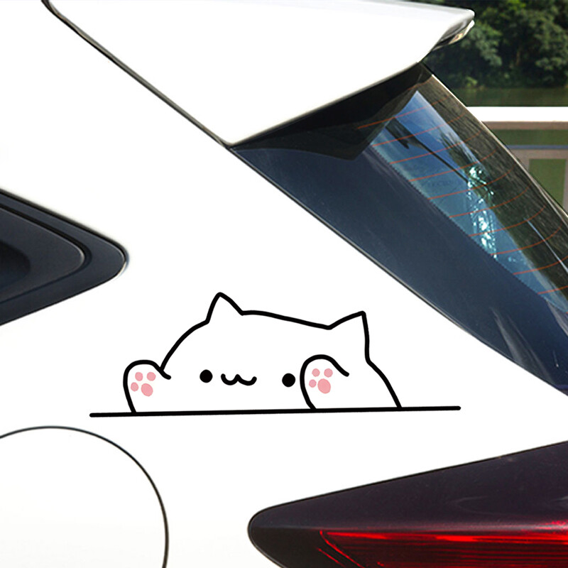 Bongo mačka naljepnica naljepnica naljepnica za branik za zid odbojnika prozora automobila Automobil Kamion Kombi SUV prozorski zid Dodaci za automobil