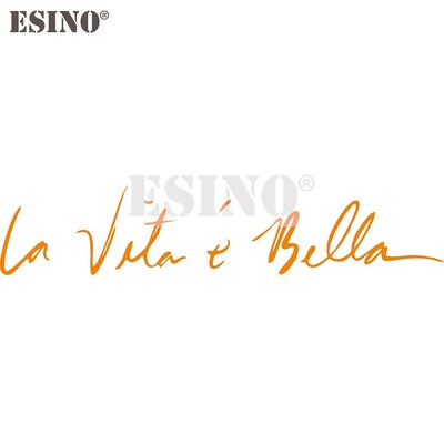 Automobilių modeliavimo lipdukas su automobiliu gyvenimas yra toks gražus itališkas La Vita E Bella PVC 3D raižinys, atsparus vandeniui vinilo automobilių lipdukai Automobilių priedai