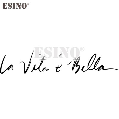 Automobilių modeliavimo lipdukas su automobiliu gyvenimas yra toks gražus itališkas La Vita E Bella PVC 3D raižinys, atsparus vandeniui vinilo automobilių lipdukai Automobilių priedai