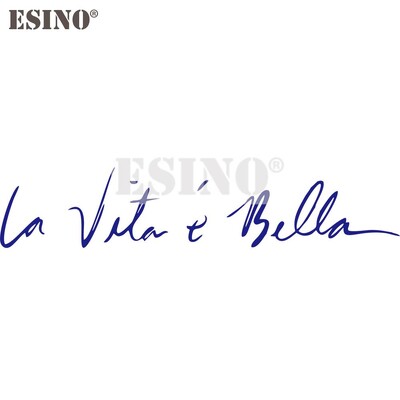 Automobilių modeliavimo lipdukas su automobiliu gyvenimas yra toks gražus itališkas La Vita E Bella PVC 3D raižinys, atsparus vandeniui vinilo automobilių lipdukai Automobilių priedai