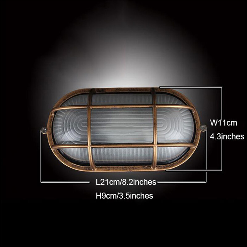 Lampă de perete de exterior anti-explozie retro umiditate, epocă, rezistentă la apă, E27. Iluminat de perete și veranda pentru exterior cicilighting