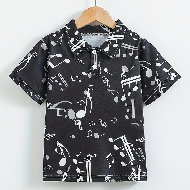 Kūrybingi animacinių filmų motyvai Spausdinti berniukų polo marškinėliai Vaikiški laisvalaikio trumpomis rankovėmis atvartais kvėpuojantys vaikiški vasaros kasdieniai lauko marškinėliai