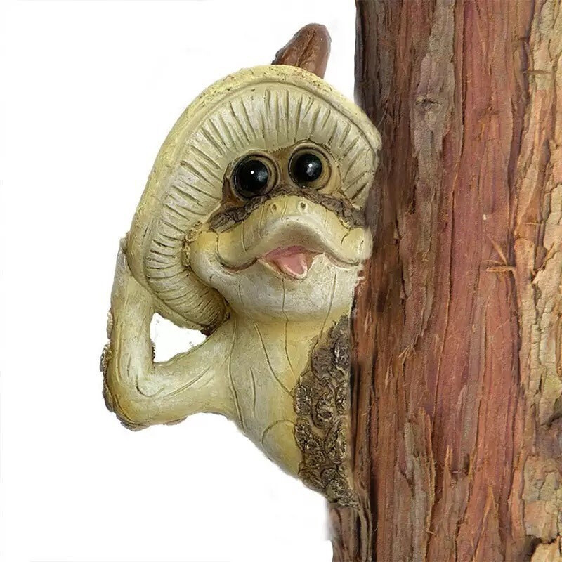 Kukucskáló békafa függő díszek Gyanta kézműves dekorációs díszek Virágoskert kerti dekoráció