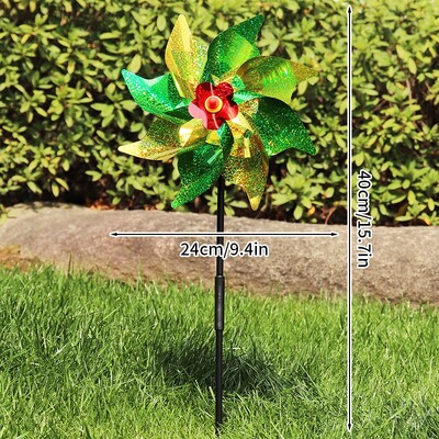 Lazerinis nuo paukščių atbaidymo vėjo malūnas lauko sidabro spalvos besisukantis vėjo malūnas nuo balandžių atmetimo suktukas sodo sodo paukščių baidymo įrankis